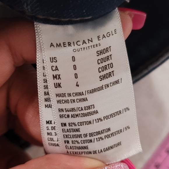 American Eagle Outfitters Short Super Stretch Distressed Skinny Jeans - Picture 5 of 8